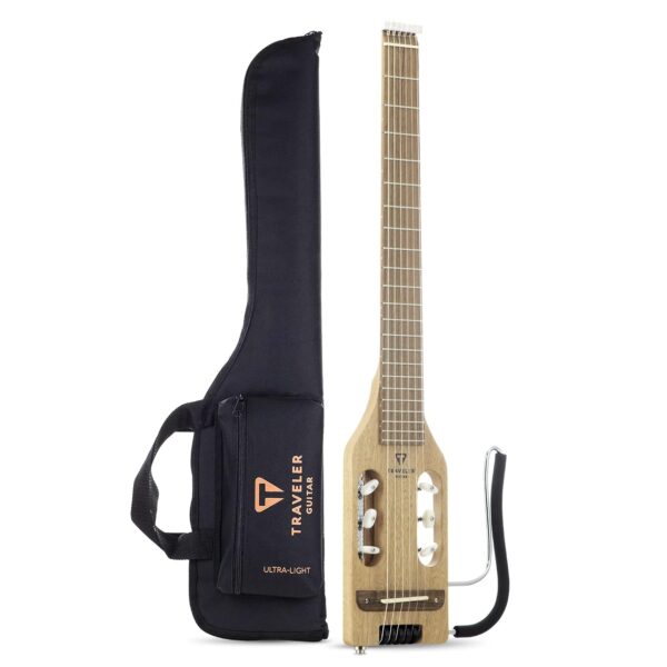 Traveler Guitar Guitarra clásica ultraligera de 6 cuerdas, derecha, caoba (ULN MHSBW)