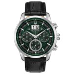 Reloj Bulova Sutton 96B310 Cronógrafo Correa de Cuero Negro 44 mm