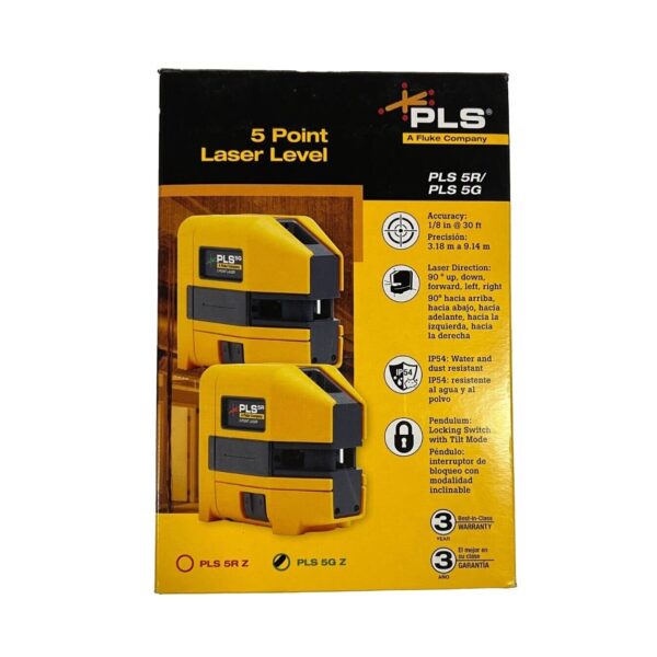 Pacific Class II Laser Systems PLS 5R Herramienta roja de 5 puntos