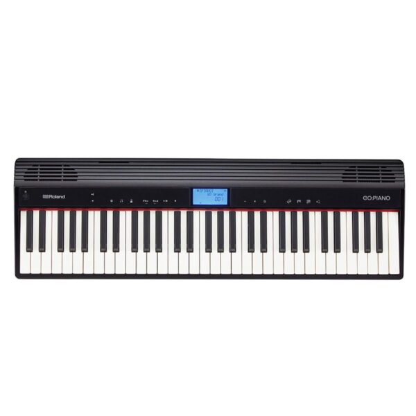 Roland GO:PIANO Teclado de piano digital portátil de 61 teclas con altavoces Bluetooth integrados y enseñanza electrónic