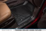Juego de Tapetes SMARTLINER SA0043 B0044 E0162 2 Filas y Forro de Carga Compatible con GMC Acadia 2007-2016 Color Negro