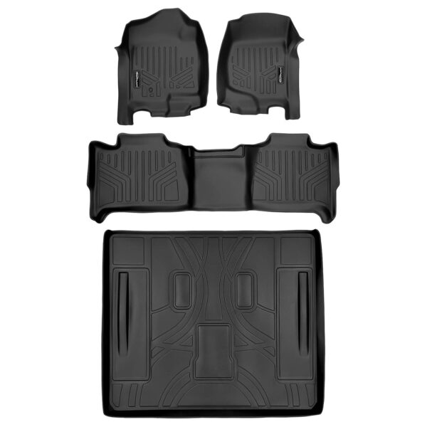 Alfombrillas SMARTLINER SA0015 B0015 D0045 para Chevrolet Tahoe 2007-2010 2 Filas con Forro de Carga