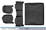Alfombrillas SMARTLINER SA0015 B0015 D0045 para Chevrolet Tahoe 2007-2010 2 Filas con Forro de Carga