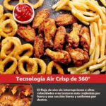 Emeril Lagasse Everyday 360 Freidora de aire de acero inoxidable, tecnología de cocción rápida de 360°, capacidad XL, 9