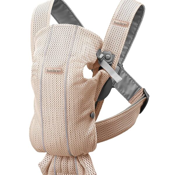 Portabebés Mini BabyBjörn 021001US Malla 3D Rosa Perlado Poliéster
