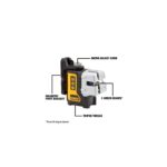 DEWALT Nivel láser, multilínea, verde, rango de 30 pies (talla única)