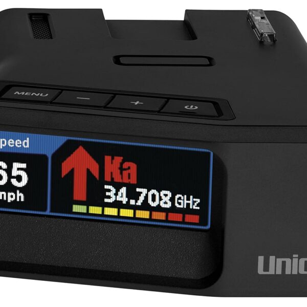 Detector de Radar Uniden R7 GPS Integrado Antenas Dobles Delanteras y Traseras Bandas K Ka Pantalla OLED