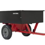 CRAFTSMAN, CMXGZBF7124355, remolque de acero de capacidad de 750 libras detrás del carrito de basura, capacidad de 12 pi