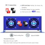 Inversor XYZ INVT Onda Sinusoidal Pura 4000W 48V a 120V CA Potencia Máxima 8000W Color Azul