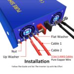 Inversor XYZ INVT Onda Sinusoidal Pura 4000W 48V a 120V CA Potencia Máxima 8000W Color Azul
