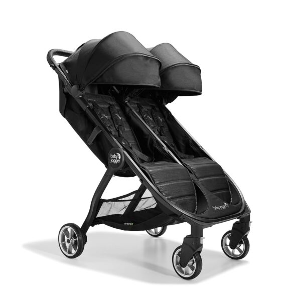 Cochecito doble Baby Jogger City Tour 2 Modelo 2087573 Negro carbón Ligero y Plegable para 2 niños