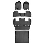Juego de Tapetes SMARTLINER 3 Filas y Forro de Carga para Chevrolet Tahoe 2015 2020 Modelo SA0136 B0153 C0153 D0153
