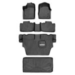 Alfombrillas y Forro de Carga SMARTLINER para Dodge Durango 2013-16 Negro Todo Clima con Ganchos Dobles de Primera Fila