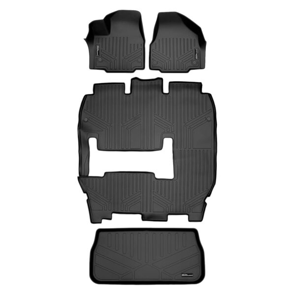 Juego de Alfombrillas y Forro de Carga SMARTLINER SA0232 B0359 E0232 para Chrysler Pacifica L 2017-2021 con Asiento de B