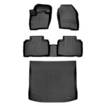 Juego de Tapetes SMARTLINER SA0192 B0192 D0192 para Ford Edge 2015-2024 2 Filas y Revestimiento de Carga Color Negro