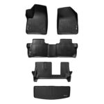 Juego de Alfombrillas SMARTLINER Modelo SA0230 B0248 C0248 E0230 3 Filas y Forro de Carga Color Negro para GMC Acadia 20