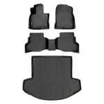 SMARTLINER Alfombrillas de Piso Ajuste Personalizado Mazda CX9 2016 2023 2 Filas con Forro de Carga Modelo SA0257 B0257