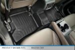SMARTLINER Alfombrillas de Piso Ajuste Personalizado Mazda CX9 2016 2023 2 Filas con Forro de Carga Modelo SA0257 B0257