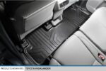 SMARTLINER Juego de Alfombrillas 3 Filas y Forro de Carga Negro para Toyota Highlander 2014-2019 con Asiento de Banco Se