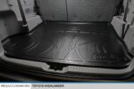 SMARTLINER Juego de Alfombrillas 3 Filas y Forro de Carga Negro para Toyota Highlander 2014-2019 con Asiento de Banco Se