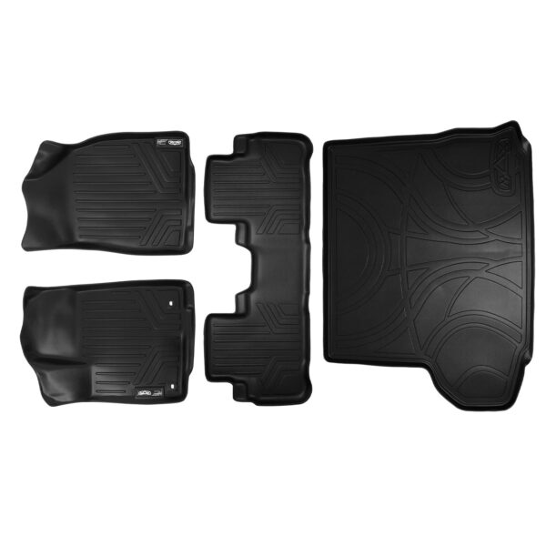 Tapetes SMARTLINER SA0152 B0152 D0152 para Toyota Highlander 2014-2019 Negro 2 Filas con Forro de Carga