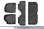 Tapetes SMARTLINER SA0152 B0152 D0152 para Toyota Highlander 2014-2019 Negro 2 Filas con Forro de Carga