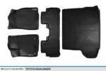 Tapetes SMARTLINER SA0152 B0152 D0152 para Toyota Highlander 2014-2019 Negro 2 Filas con Forro de Carga
