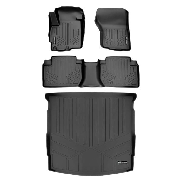 Juego de Alfombrillas SMARTLINER SA0355 B0355 D0355 para Mitsubishi Outlander 2014 2020 con Revestimiento de Carga