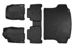 Juego de Alfombrillas y Revestimiento de Carga SMARTLINER SA0168 B0168 D0168 para Lexus NX 2015-2021 Negro