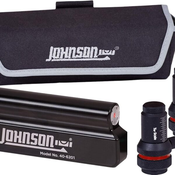 Johnson Level & Tool 40-6201 - Láser magnético de alineación de poleas, negro, 1 láser