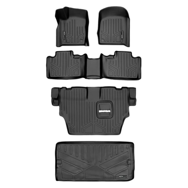 Juego de Alfombrillas SMARTLINER 3 Filas y Forro de Carga Modelo SA0315 B0071 C0071 E0113 Color Negro para Dodge Durango