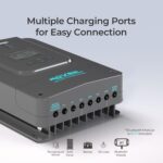 Renogy Controlador de carga solar 60A 12V24V36V48V DC Parámetro automático MPPT Controladores de carga para paneles sola