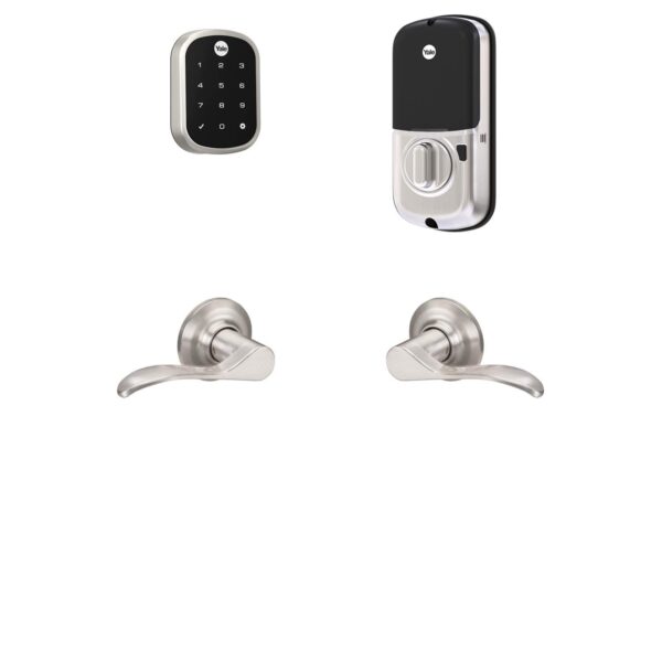 Yale Assure Lock con Z-Wave - Cerradura inteligente manejada con teclado táctil, funciona con señal de alarma, Samsung S