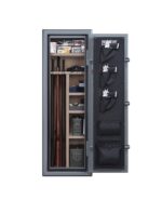Wasatch Caja fuerte ignífuga e impermeable para 18 armas con cerradura electrónica, gris (18EGW)