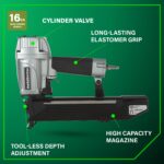 Metabo HPT Engrapadora de corona ancha, clavadoras neumáticas preferidas por profesionales, herramienta para entablillad