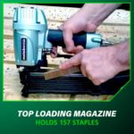 Metabo HPT Engrapadora de corona ancha, clavadoras neumáticas preferidas por profesionales, herramienta para entablillad
