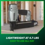 Metabo HPT Engrapadora de corona ancha, clavadoras neumáticas preferidas por profesionales, herramienta para entablillad