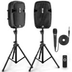 Sistema de altavoces PA portátiles inalámbricos, 1000 W, de alta potencia, compatible con Bluetooth, par activo + pasivo