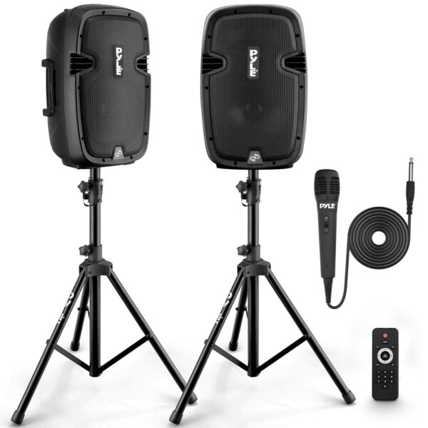 Sistema de altavoces PA portátiles inalámbricos, 1000 W, de alta potencia, compatible con Bluetooth, par activo + pasivo