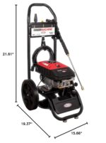 Lavadora a Presión Eléctrica Simpson 61016 2300 PSI 1.2 GPM Manguera 25 Pies Color Negro