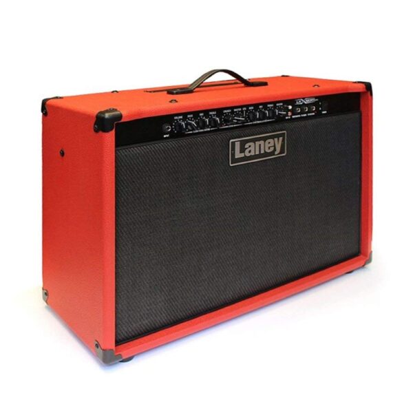 Laney LX120RT-RED Combo Guitarra Combo 120W 2X12 Inch HH Woofers Reverb, Rojo