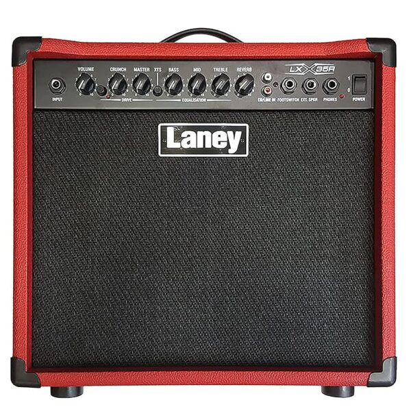 Amplificador de Guitarra Laney LX35R-RED Rojo 35W Altavoz 8 Pulgadas Reverb