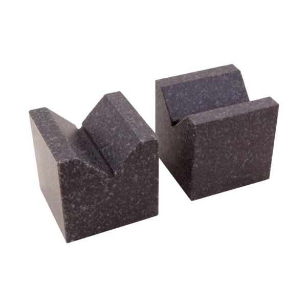 HHIP 3402-1312 Par de bloques en V de granito a juego, 2.480 x 2.480 in