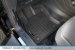 Alfombrillas de Piso MAXLINER 3 Filas y Forro de Carga Ajuste Personalizado para Volkswagen Tiguan 2018-2024 Color Negro
