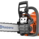Motosierra Husqvarna 130 967108411 a Gasolina 38 cc 2.2 HP Motor X-Torq 2 Tiempos Barra 16 Pulgadas Color Naranja