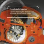 Motosierra Husqvarna 130 967108411 a Gasolina 38 cc 2.2 HP Motor X-Torq 2 Tiempos Barra 16 Pulgadas Color Naranja