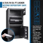 Barska AX13310 - Caja fuerte para depósitos con teclado digital, 0.72/0.78 pies cúbicos