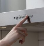GE - Campana extractora de pared | Ventilador de cocina de 36 pulgadas con 4 velocidades, luces LED regulables | Control