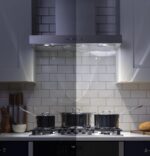 GE - Campana extractora de pared | Ventilador de cocina de 36 pulgadas con 4 velocidades, luces LED regulables | Control