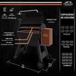 Parrilla y Ahumador de Pellets Traeger Pro 780 TFB78GLEC 780 Pulgadas Cuadradas Negro